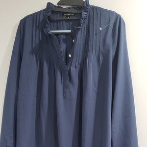 J Crew Chiffon Long Sleeve Office Top